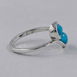 Ethiopian Opal Silver Rings