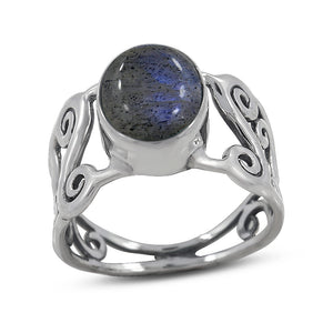 Labradorite 925 Sterling Silver Ring