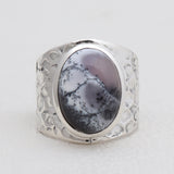 925 Silver Pink Opal Rings