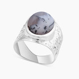 925 Silver Pink Opal Rings