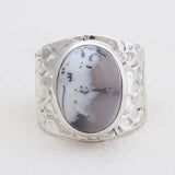 925 Silver Pink Opal Rings