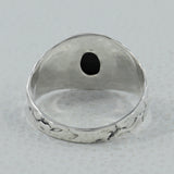 Mexican Turquoise 925 Sterling Silver Hammered Ring