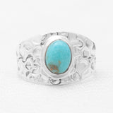 Mexican Turquoise Silver Rings