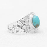 Mexican Turquoise Silver Rings