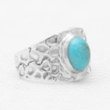 Mexican Turquoise Silver Rings