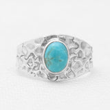 Mexican Turquoise Silver Rings