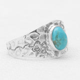 Mexican Turquoise Silver Rings