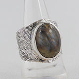 Natural Lapis Lazuli Silver Rings