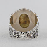 Natural Lapis Lazuli Silver Rings