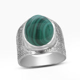 Natural Lapis Lazuli Silver Rings