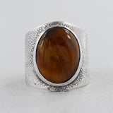 Natural Lapis Lazuli Silver Rings