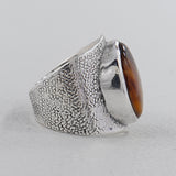 Natural Lapis Lazuli Silver Rings