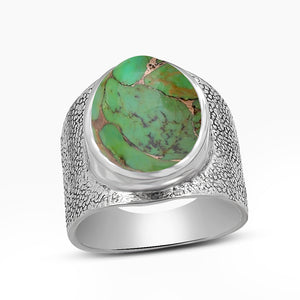 Natural Lapis Lazuli Silver Rings