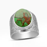 Natural Lapis Lazuli Silver Rings