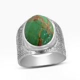 Natural Lapis Lazuli Silver Rings