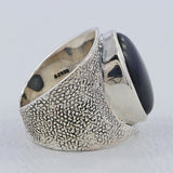 Natural Lapis Lazuli Silver Rings