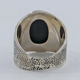Natural Lapis Lazuli Silver Rings