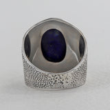 Natural Lapis Lazuli Silver Rings