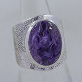 Natural Lapis Lazuli Silver Rings