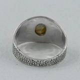 Rainbow Moonstone Silver Ring