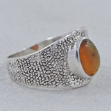 Rainbow Moonstone Silver Ring