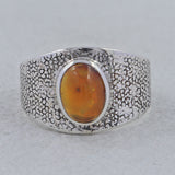 Rainbow Moonstone Silver Ring