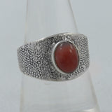 Rainbow Moonstone Silver Ring