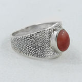 Rainbow Moonstone Silver Ring