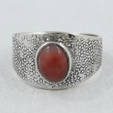 Rainbow Moonstone Silver Ring