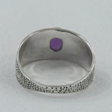 Rainbow Moonstone Silver Ring