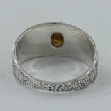 Rainbow Moonstone Silver Ring