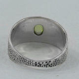 Rainbow Moonstone Silver Ring