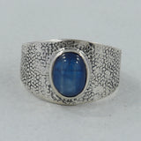 Rainbow Moonstone Silver Ring