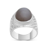 925 Sterling Silver Rainbow Moonstone Rings