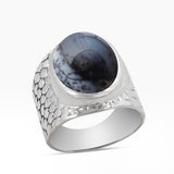925 Sterling Silver Larimar Rings