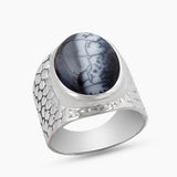 925 Sterling Silver Larimar Rings