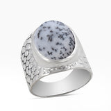 925 Sterling Silver Rainbow Moonstone Rings