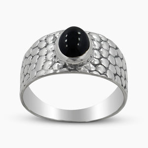 Blue Rainbow Moonstone Silver Rings