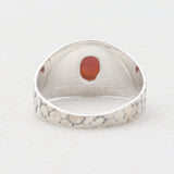 Blue Rainbow Moonstone Silver Rings