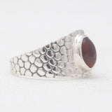 Blue Rainbow Moonstone Silver Rings