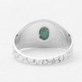 Blue Rainbow Moonstone Silver Rings