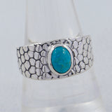 Blue Rainbow Moonstone Ring