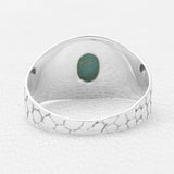 Blue Rainbow Moonstone Silver Rings