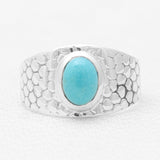 Blue Rainbow Moonstone Silver Rings