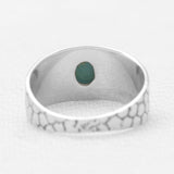 Blue Rainbow Moonstone Silver Rings