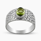 Blue Rainbow Moonstone Silver Rings