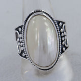 Osmina Mabe Pearl Designer Silver Ring