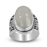 Osmina Mabe Pearl Designer Silver Ring