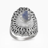 Larimar Gemstone 925 Sterling Silver Rings