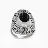 Larimar Gemstone 925 Sterling Silver Rings